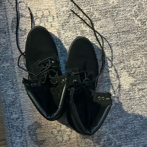 Black suede nubuck timberlands